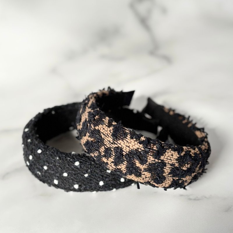 【miros tweed】38mmツイードカチューシャ - 髮箍/髮帶 - 其他材質 