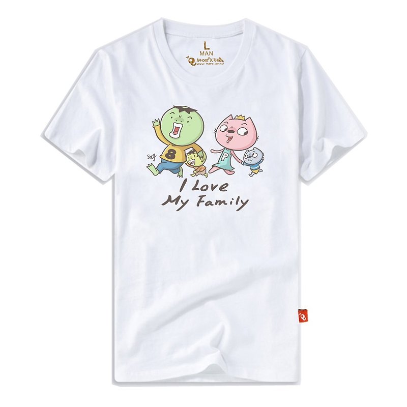 8 yuan brother │ male short T-I Love My Family T-Shirt (Limited + Pre-order)