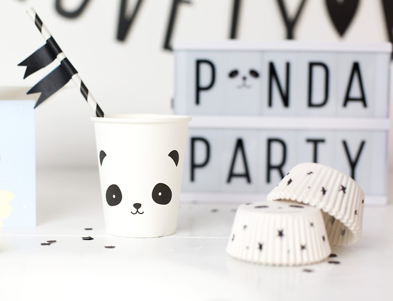 Paper cups: Panda - แก้ว - กระดาษ 