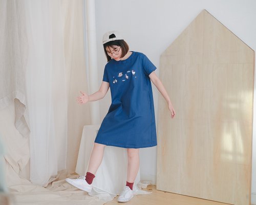 Venus Dress Duck : blue