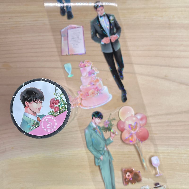 夢幻花嫁 1　Dream Wedding 1　Masking Tape　PET Tape - マスキングテープ - プラスチック 多色