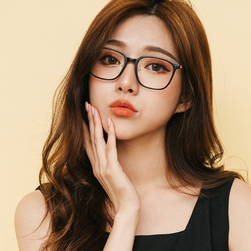 Versatile, High-Quality TR90 Lightweight Square Frames with Metal Temples, UV400 Blue Light Filtering Glasses - Glasses & Frames - Plastic Multicolor