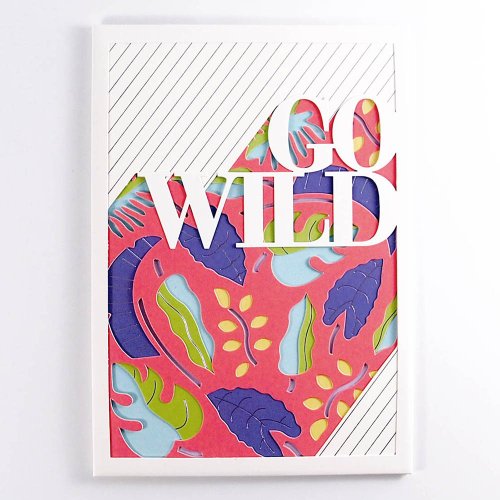205剪刀石頭紙 熱情狂野的樣子【Up With Paper Luxe-立體切割卡片 多用途】