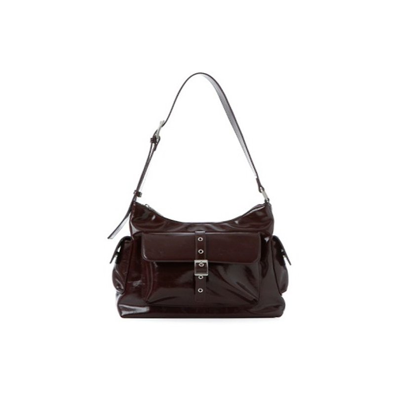 Korean Brand SQUARE line Levi Shoulder Bag S1026 - Handbags & Totes - Faux Leather 
