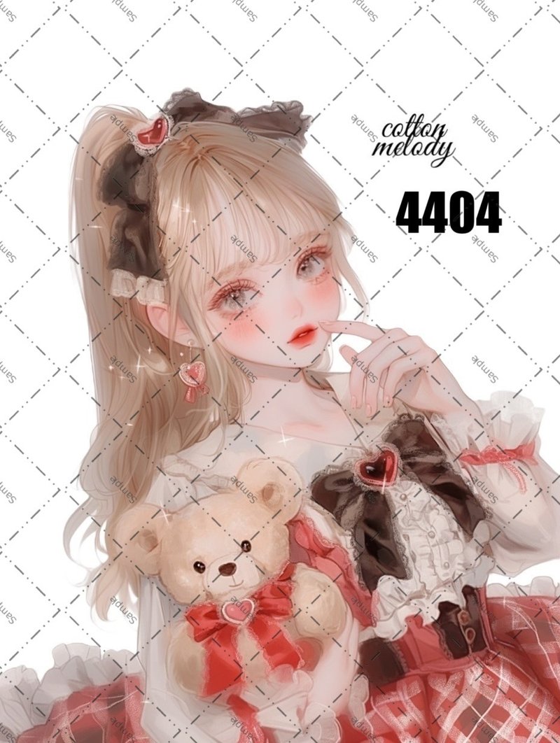 original sticker no.4404 人物ステッカー オリジナルステッカー オリジナル人物ステッカー 装飾ステッカー cotton melody - 貼紙 - 紙 