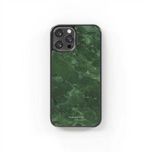ReNewCases 環保 再生材料 iPhone 三合一防摔手機殼 深綠大理石紋