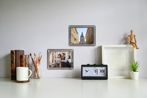 Quickfilm QuickFilm 靜電無痕相框貼 (4R雙色相框貼) (棕、淺灰)