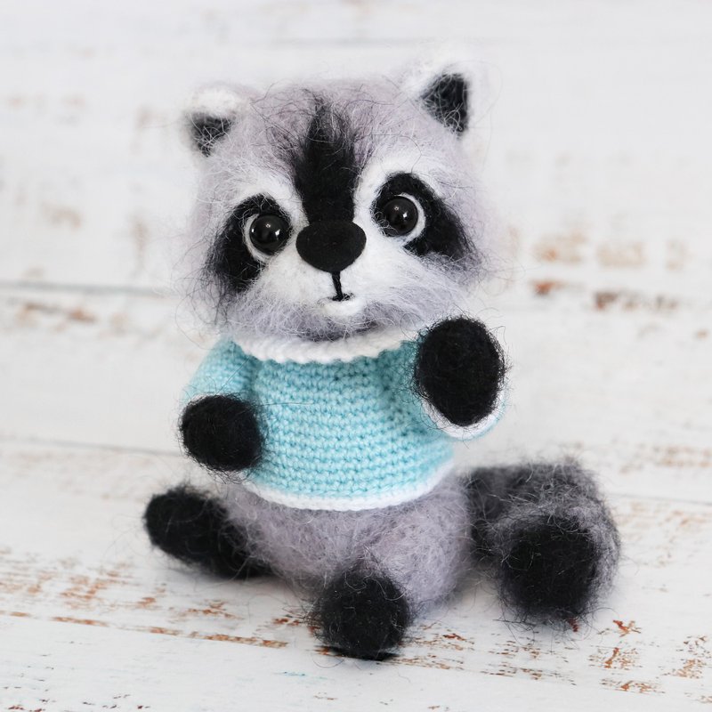 Crochet pattern Fluffy Raccoon Smoky, PDF Digital Download, DIY amigurumi - 手工藝教學/工具書 - 其他材質 
