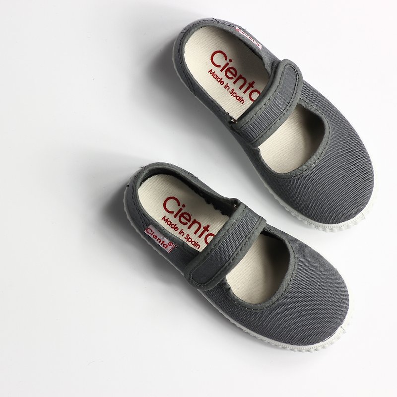 西班牙國民帆布鞋 CIENTA 56000 23灰色 幼童、小童尺寸 - 童裝鞋 - 棉．麻 灰色