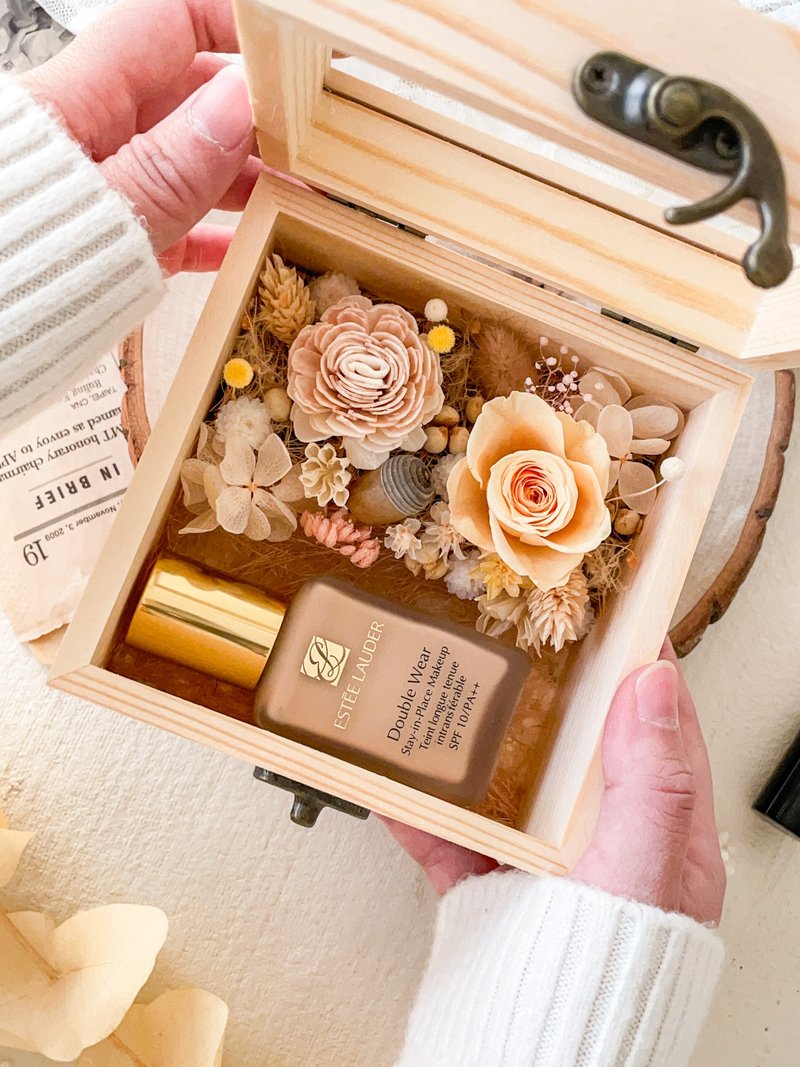 So nice x never wither dried flower gift wooden box - Storage & Gift Boxes - Plants & Flowers 