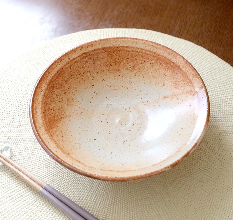 Titanium matt glazed rim bowl - Bowls - Pottery Orange