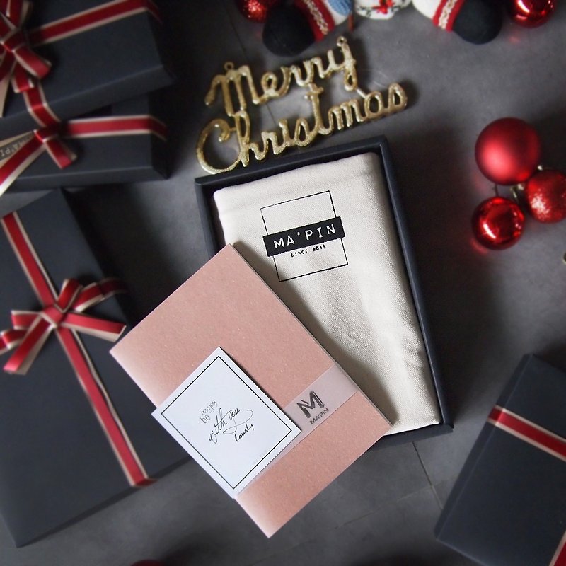Christmas gift exchange limit 500 yuan / three generations of tartar powder combination - Messenger Bags & Sling Bags - Cotton & Hemp Pink