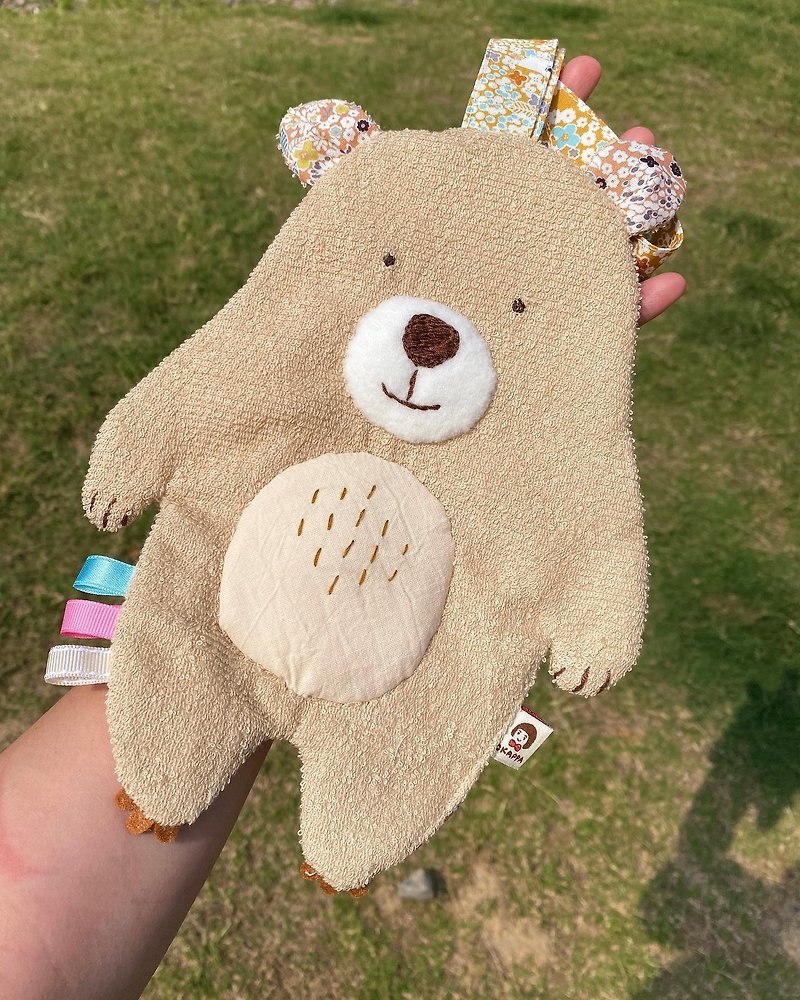 Foo Pu Wen exclusive order bear comfort towel - Kids' Toys - Cotton & Hemp Khaki