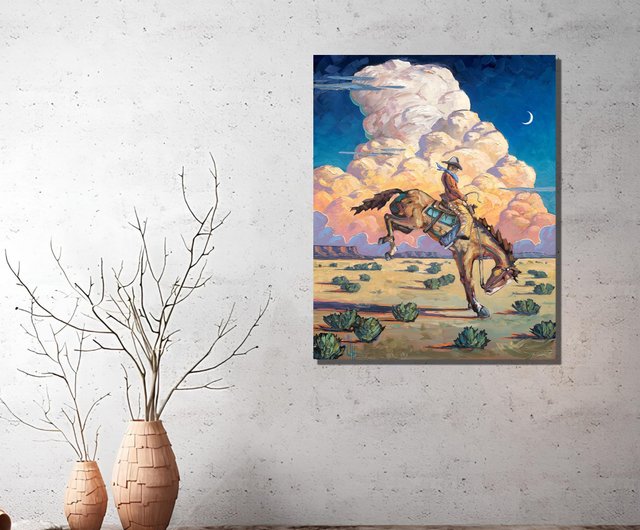 限定版画】ウィリアム・ホーキンス-カウボーイの勇気 - ショップ PIECE