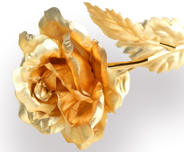 金メッキのバラ、絶妙な技量24Kのバラの花はギフトのコレクションの