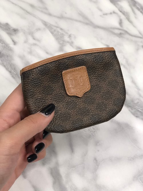 CELINE マカダムコインケース 未使用　ヴィンテージ品 CELINE - 良品✨ CELINE 🤎🖤 ヴィンテージ マカダム コイン