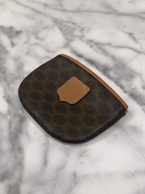CELINE マカダムコインケース 未使用　ヴィンテージ品 CELINE - 【中古】 セリーヌ コインケース マカダム デニム