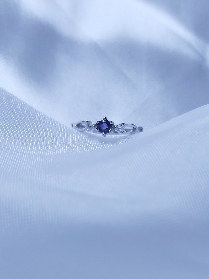 心忱-藍寶石銀戒 - 戒指 - 半寶石 藍色