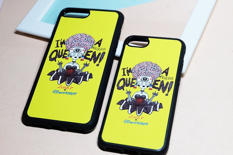 Weirdo queen dark style original illustrations iphonecase/ order production - อื่นๆ - วัสดุอื่นๆ สีเหลือง