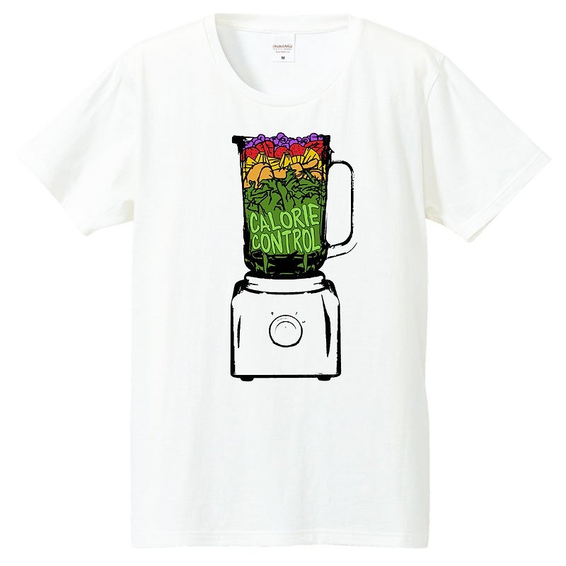 Tシャツ /  Calorie control - T 恤 - 棉．麻 白色