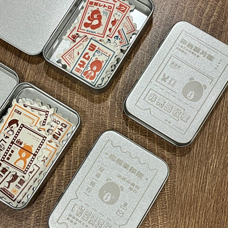 | 昭和商店街 | 鐵盒郵票貼紙-兩款 - 貼紙 - 紙 