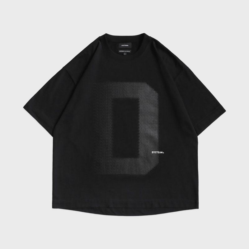 DYCTEAM - 像素漸層落肩重磅TEE (black) - 男 T 恤 - 其他材質 黑色