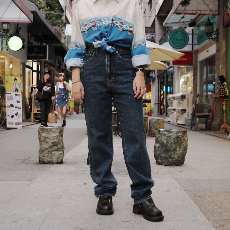 Tsubasa.Y vintage house Vintage VERSACE 007 denim trousers, Vintage VERSACE Jeans - Women's Pants - Other Materials 