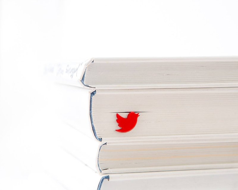 Metal Book Bookmark Red Bird // Gift for book lover // Free shipping worldwide / - Bookmarks - Other Materials Red
