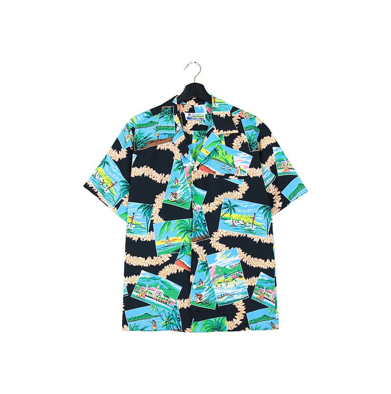 Back to Green:: 記憶相片 //男女皆可穿// vintage Hawaii Shirts (H-30) - 男襯衫/休閒襯衫 - 棉．麻 
