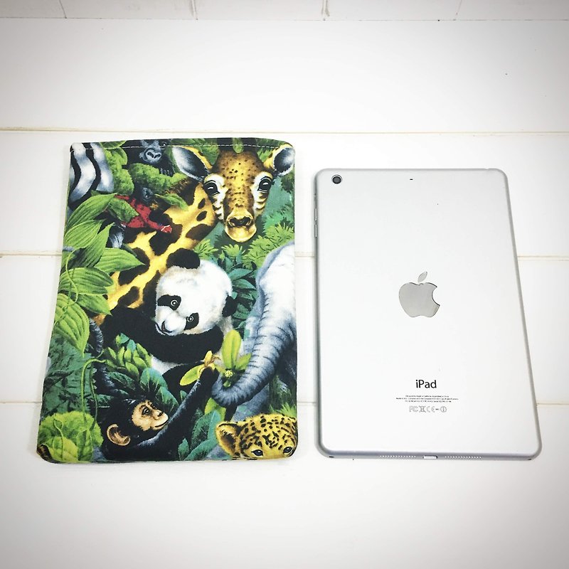 |R• | Fastest iPad | Fantasy ZOO | U-Flat Bag/Tablet Cover | 7.9吋 - เคสแท็บเล็ต - ผ้าฝ้าย/ผ้าลินิน 