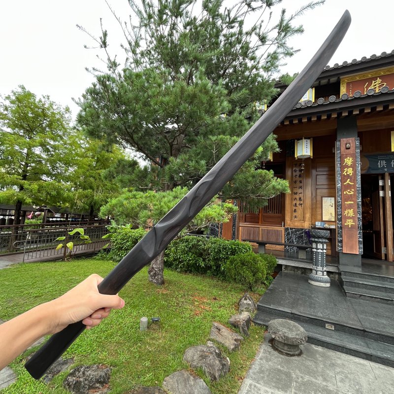 我販劍　黑妖刀　烏霆　手工藝術木劍木刀　武士刀日本刀　魔劍 - 擺飾/家飾品 - 木頭 黑色
