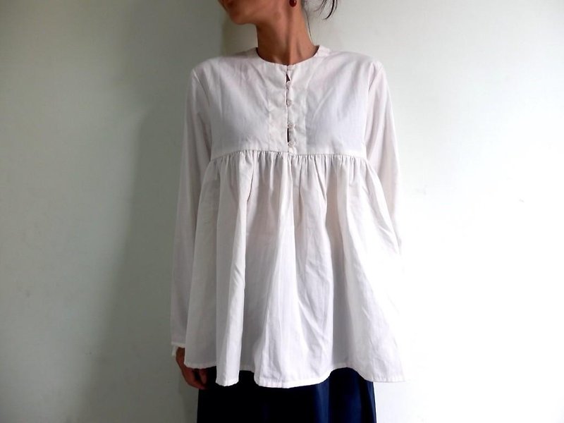 Organic cotton / tunic blouse - เสื้อผู้หญิง - ผ้าฝ้าย/ผ้าลินิน 