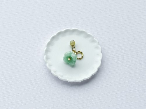 小王子星球 採礦 翡翠 果綠小桂花吊墜 小花吊墜 (隨意扣)