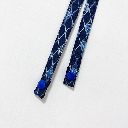 糸糸手作 藍色小魚 | 口罩吊繩 口罩鍊 口罩掛繩