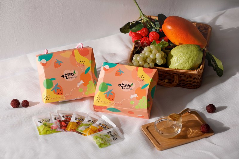 [Eat Fruit Seeds] Konjac Juice Free Box (14 pieces/box x 2 boxes set) - ครีมและพุดดิ้ง - วัสดุอื่นๆ หลากหลายสี