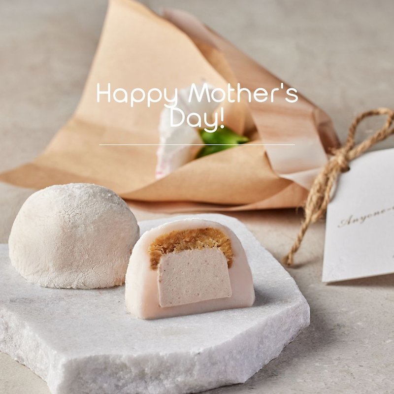 Mother's Day Limited Rose Lychee Daifuku Six Packs - Cake & Desserts - Fresh Ingredients Pink