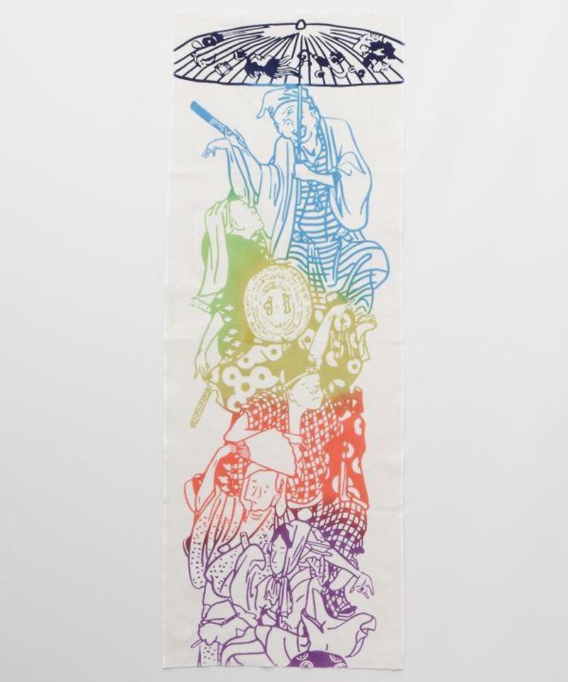 TENUGUI Towel --HOKUSAI dance procession diagram - ผ้าขนหนู - วัสดุอื่นๆ 