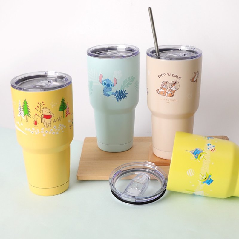 Disney Stainless Steel Ice Cup-Disney Winnie the Pooh, Stitch, Chichititi - Cups - Stainless Steel Multicolor