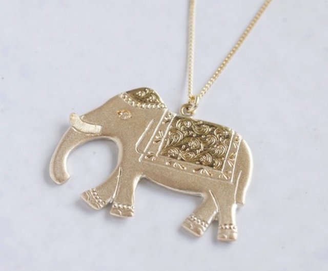 Elephant pendant [P019K10] - Shop ateliersimo Necklaces - Pinkoi