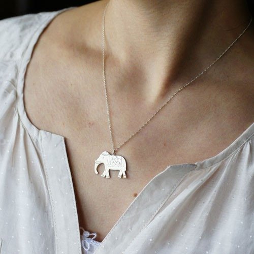 Elephant pendant [P019K10]