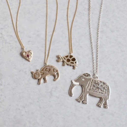 Elephant pendant [P019K10]