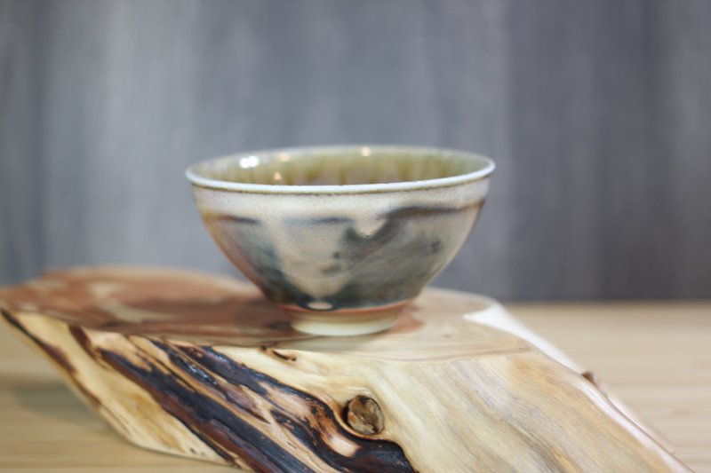 【送禮好物】120ml 天目釉 柴燒茶杯 鶯歌名家葉敏祥手工作品 - 其他杯子 - 瓷 