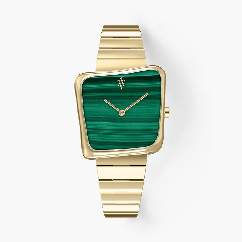VANNA(凡娜) NEBULA 系列 孔雀石錶面手錶 - 女錶 - 不鏽鋼 金色