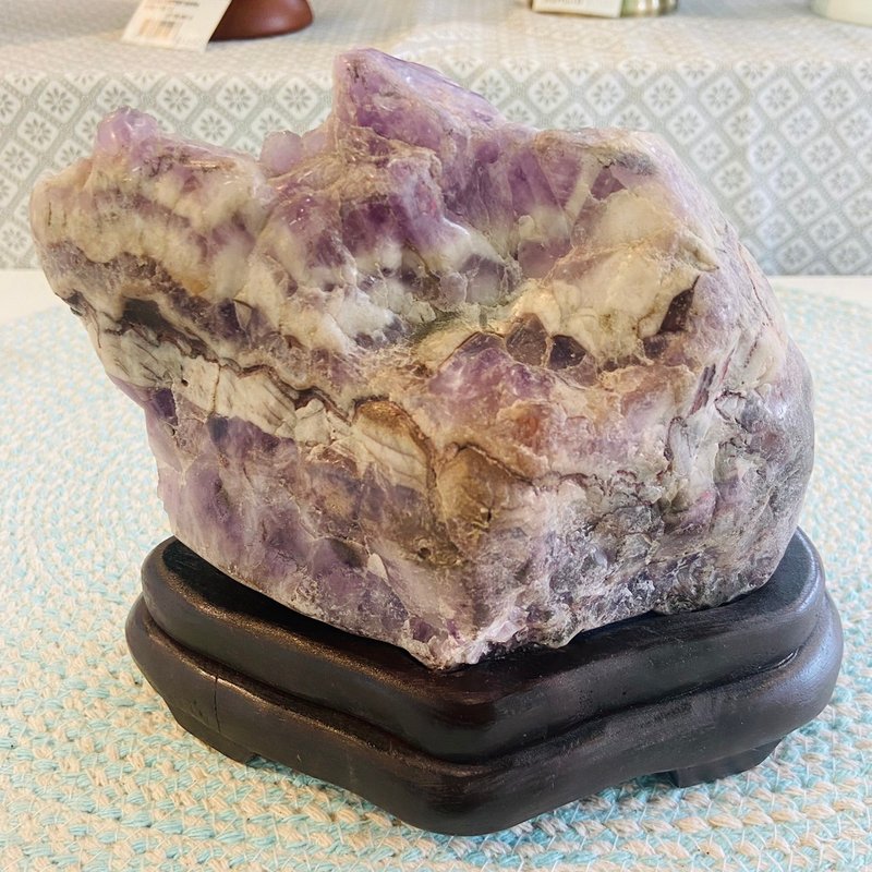 夢幻紫水晶原礦 天然礦石 招財招貴人 A326 - 擺飾/家飾品 - 水晶 紫色