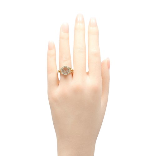 Chopard ショパール リング9号　ハッピーダイヤモンド K18×SS 日本直送】ショパール リング ハッピーダイヤモンド ラウンド 11