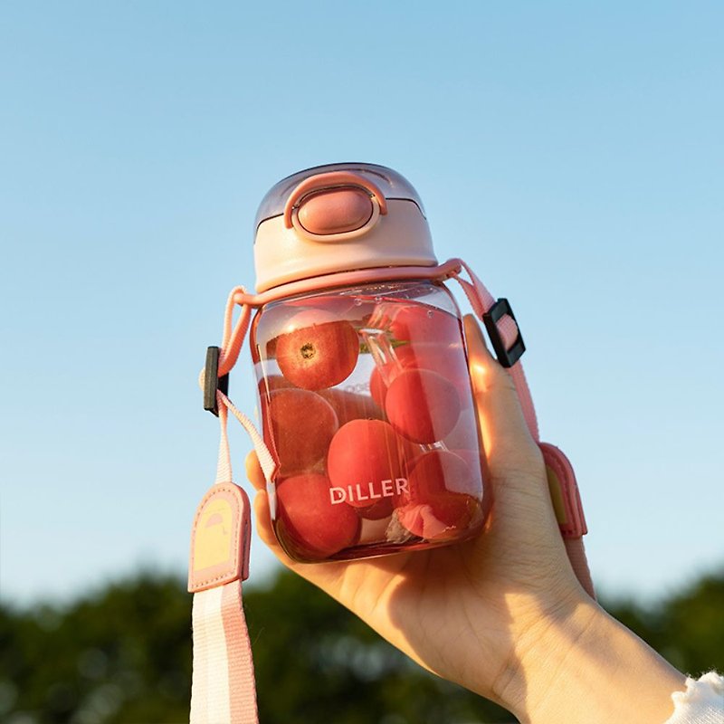 【Diller】D64 美國安全材質 Tritan 樂雅吸管杯 500ml 4色任選 - 水壺/水瓶 - 其他材質 多色