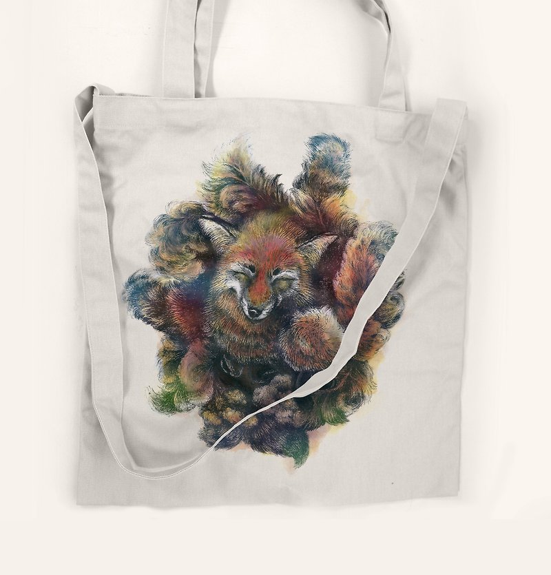 [Fox] hero-bag - Messenger Bags & Sling Bags - Cotton & Hemp White