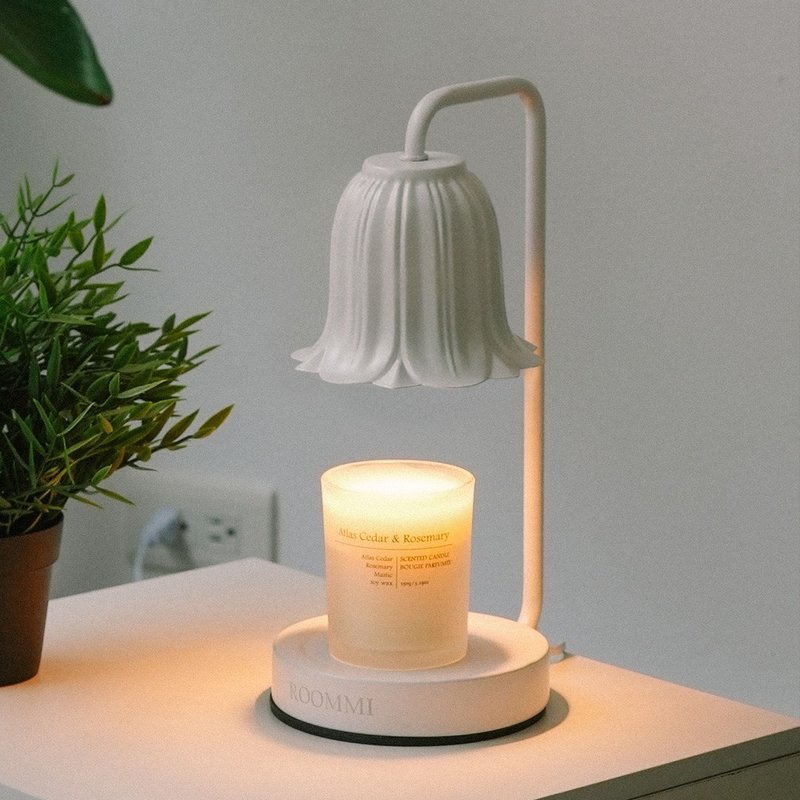 [Double 11 Big discount] ROOMMI Blossom Fragrance Wax Lamp with timer and adjustable brightness - น้ำหอม - พลาสติก 