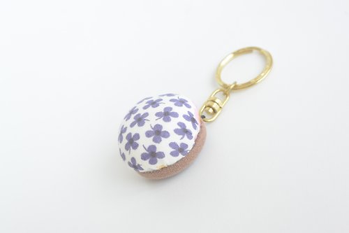 alma-handmade 軟綿綿鑰匙圈-紫花