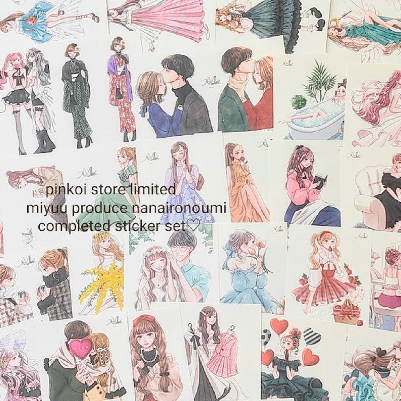 stickers sticker set girlsstickers collagesticker collage  nanaironoumi - สติกเกอร์ - กระดาษ 